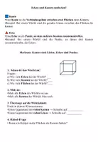 Vorschau - Arbeitsblätter - Ecken und Kanten entdecken - Geometrie Klasse 2/3 (Körper) - Deckblatt