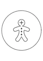 Vorschau - Mal- und Bastelvorlagen - runde Prickelbilder / Fensterbilder Thema Lebkuchenmänner - Grundschule - Bastelvorlagen - Seite 3