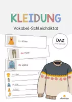 Vorschau - Arbeitsblätter - Wörter-Schleichdiktat: XXL Materialpaket für den DaZ- / DaF- bzw. Deutschunterricht - Seite 1
