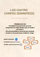 Vista previa - Refuerzo / NEE / Materiales de apoyo - LOS CUATRO CAMPOS SEMÁNTICOS - Portada