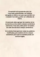 Vista previa - Refuerzo / NEE / Materiales de apoyo - LOS CUATRO CAMPOS SEMÁNTICOS - página 1