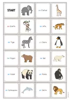 Vorschau - Stationenlernen - Zootiere: Domino (Spiel für den DaZ-, DaF- und Deutschunterricht) - Seite 2