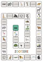 Vorschau - Stationenlernen - Zootiere: Vokabelspiel (Unterrichtsmaterial für den DaZ-, DaF- und Deutschunterricht) - Seite 2