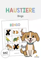 Vorschau - Spiele - Haustiere: Bingo (Spiel für den DaZ-, DaF- und Deutschunterricht) - Deckblatt