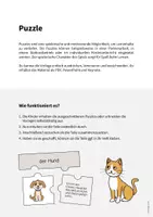 Vorschau - Stationenlernen - Haustiere: Puzzle (Spiel für den DaZ-, DaF- und Deutschunterricht) - Seite 1