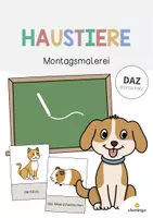 Vorschau - Spiele - Haustiere: Montagsmalerei (Spiel für den DaZ-, DaF- und Deutschunterricht) - Deckblatt