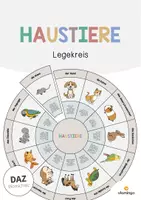 Vorschau - Stationenlernen - Haustiere: Legekreis (Unterrichtsmaterial für den DaZ-, DaF- und Deutschunterricht) - Deckblatt