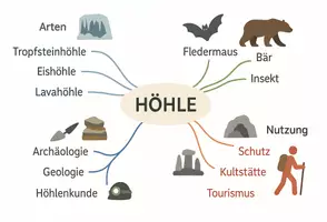 Vorschau - Arbeitsblätter - Arbeitsblatt "Höhle" + Onlineübung & MP3 + Mindmap + Infografik - Seite 2