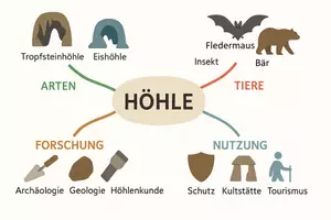 Vorschau - Arbeitsblätter - Arbeitsblatt "Höhle" + Onlineübung & MP3 + Mindmap + Infografik - Seite 3