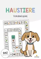 Vorschau - Stationenlernen - Vokabel-Spiel: XXL Materialpaket für den DaZ- / DaF- bzw. Deutschunterricht - Seite 1