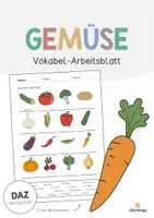Vorschau - Arbeitsblätter - Gemüse: XXL Materialpaket für DAZ / DAF / Deutsch - Seite 1