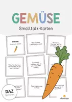 Vorschau - Spiele - Gemüse: Smalltalk-Karten (Sprechimpulse für den DaZ-, DaF- und Deutschunterricht) - Deckblatt