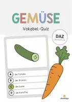 Vorschau - Spiele - Gemüse: Vokabel-Quiz (Spiel für den DaZ-, DaF- und Deutschunterricht) - Deckblatt