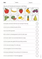 Vorschau - Arbeitsblätter - Obst: Was bin ich? - Arbeitsblatt (Aufgaben für den DaZ-, DaF- und Deutschunterricht) - Seite 2
