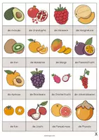 Vorschau - Spiele - Obst: Montagsmalerei (Spiel für den DaZ-, DaF- und Deutschunterricht) - Seite 3