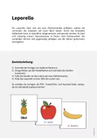 Vorschau - Mal- und Bastelvorlagen - Obst: Leporello (Vorlage für den DaZ-, DaF- und Deutschunterricht) - Seite 1