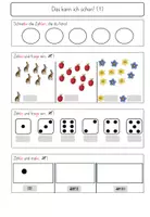 Vorschau - Test - Würfelbilder, Strichliste, Zählen - Test Klasse 1 - Deckblatt