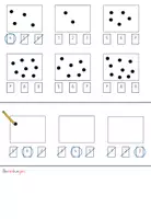 Vorschau - Test - Würfelbilder, Strichliste, Zählen - Test Klasse 1 - Seite 1