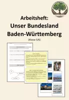 Vorschau - Arbeitsblätter - Arbeitsheft: Unser Bundesland BW - Deckblatt