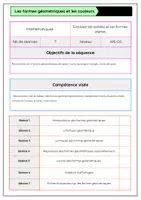 Aperçu - Préparation de séquence / Séquence complète - Séquence les formes géométriques - Page de couverture