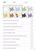 Vorschau - Arbeitsblätter - Farben: Was bin ich? - Arbeitsblatt (Aufgaben für den DaZ-, DaF- und Deutschunterricht) - Seite 3