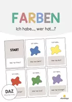 Vorschau - Spiele - Farben: Ich habe..., wer hat...? (Spiel für den DaZ-, DaF- und Deutschunterricht) - Deckblatt