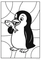 Vorschau - Mal- und Bastelvorlagen - Pinguinklasse Ausmalbilder - Klassentier Pinguin - Seite 2