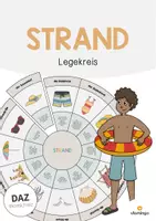 Vorschau - Stationenlernen - Strand: Legekreis (Unterrichtsmaterial für den DaZ-, DaF- und Deutschunterricht) - Deckblatt