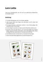 Vorschau - Spiele - Wald: Lern-Lotto (Spiel für den DaZ-, DaF- und Deutschunterricht) - Seite 1