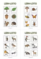 Vorschau - Spiele - Wald: Lern-Lotto (Spiel für den DaZ-, DaF- und Deutschunterricht) - Seite 3