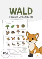 Vorschau - Arbeitsblätter - Wald: XXL Materialpaket für DAZ / DAF / Deutsch - Seite 1