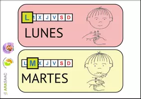 Vista previa - Refuerzo / NEE / Materiales de apoyo - ¡Los días de la semana para todos! - página 1