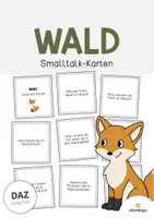 Vorschau - Spiele - Wald: Smalltalk-Karten (Sprechimpulse für den DaZ-, DaF- und Deutschunterricht) - Deckblatt