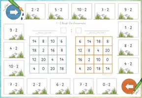 Vorschau - Unterrichtsreihen - 1x1! 22x Bingo-Spiele zu ALLEN 1x1-Reihen! Sukzessive Einführung in Einmaleins-Reihen - Seite 3
