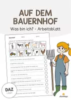 Vorschau - Arbeitsblätter - Bauernhof: XXL Materialpaket für DAZ / DAF / Deutsch - Seite 1