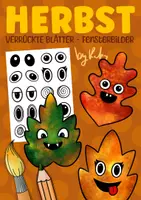 Vorschau - Arbeitsblätter - Verrückte Blätter Basteln - Fensterbilder Kunstprojekt im Herbst - Deckblatt