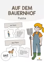 Vorschau - Stationenlernen - Puzzle: XXL Materialpaket für den DaZ- / DaF- bzw. Deutschunterricht - Seite 1