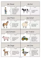 Vorschau - Stationenlernen - Puzzle: XXL Materialpaket für den DaZ- / DaF- bzw. Deutschunterricht - Seite 3