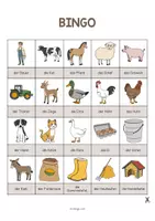 Vorschau - Spiele - Bauernhof: Bingo (Spiel für den DaZ-, DaF- und Deutschunterricht) - Seite 2