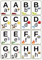 anteprima - Flashcard - Memory delle lettere - Carte didattiche per giocare ed imparare - Pagina 1