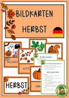 Vorschau - Stationenlernen - Bildkarten HERBST (DaF/ DaZ) - Deckblatt