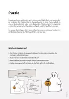 Vorschau - Stationenlernen - Halloween: Puzzle (Spiel für den DaZ-, DaF- und Deutschunterricht) - Seite 1