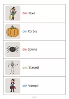 Vorschau - Arbeitsblätter - Halloween: Vokabel-Schleichdiktat (Unterrichtsmaterial für den DaZ-, DaF- und Deutschunterricht) - Seite 2