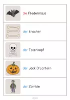 Vorschau - Arbeitsblätter - Halloween: Vokabel-Schleichdiktat (Unterrichtsmaterial für den DaZ-, DaF- und Deutschunterricht) - Seite 3