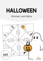 Vorschau - Spiele - Halloween: Himmel und Hölle (Spiel für den DaZ-, DaF- und Deutschunterricht) - Deckblatt