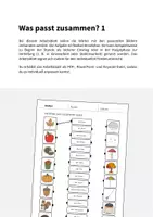 Vorschau - Arbeitsblätter - Herbst: Was passt zusammen? 1 (Arbeitsblatt für den DaZ-, DaF- und Deutschunterricht) - Seite 1