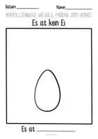 Vorschau - Arbeitsblätter - Es ist kein… Weitermalbilder für den Herbst - Kreative Lückenfüller - Seite 1