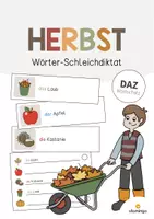 Vorschau - Arbeitsblätter - Herbst: Vokabel-Schleichdiktat (Unterrichtsmaterial für den DaZ-, DaF- und Deutschunterricht) - Deckblatt
