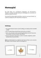Vorschau - Spiele - Herbst: Memospiel (Spiel für den DaZ-, DaF- und Deutschunterricht) - Seite 1