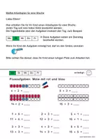 Vorschau - Arbeitsblätter - Arbeitspläne Addition bis 20 - Hausaufgaben / Distanzlernen - Seite 1
